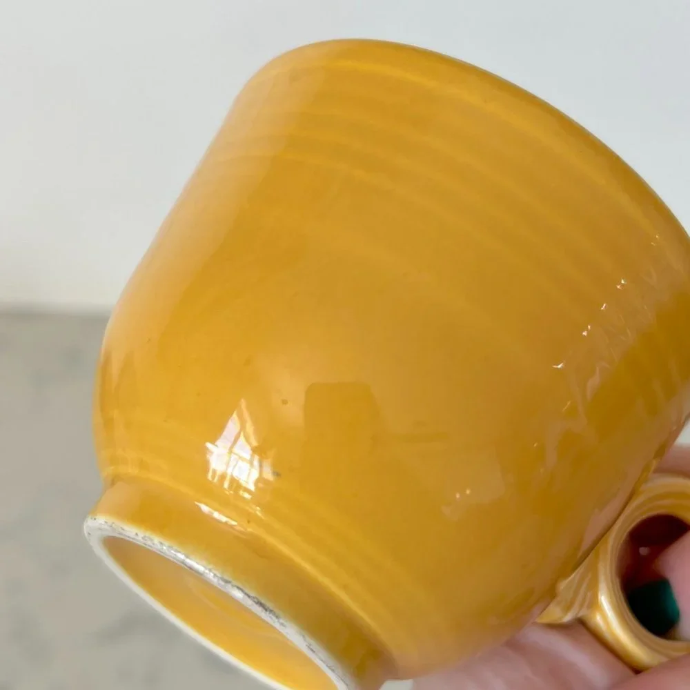 Fiestaware Mid Century Modern Colorful Original Marigold Yellow Dinnerware Cup